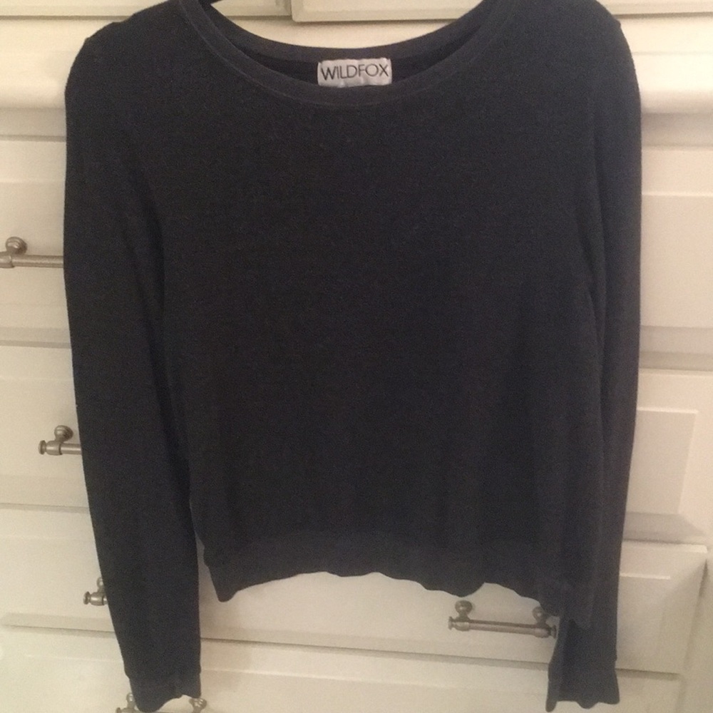 Wildfox sweatshirt romper gray Medium